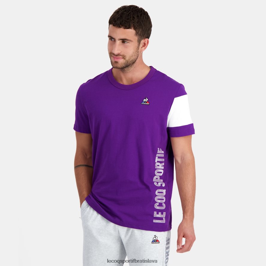 Le Coq Sportif oblečenie tričko fialové muži BF4DLN444