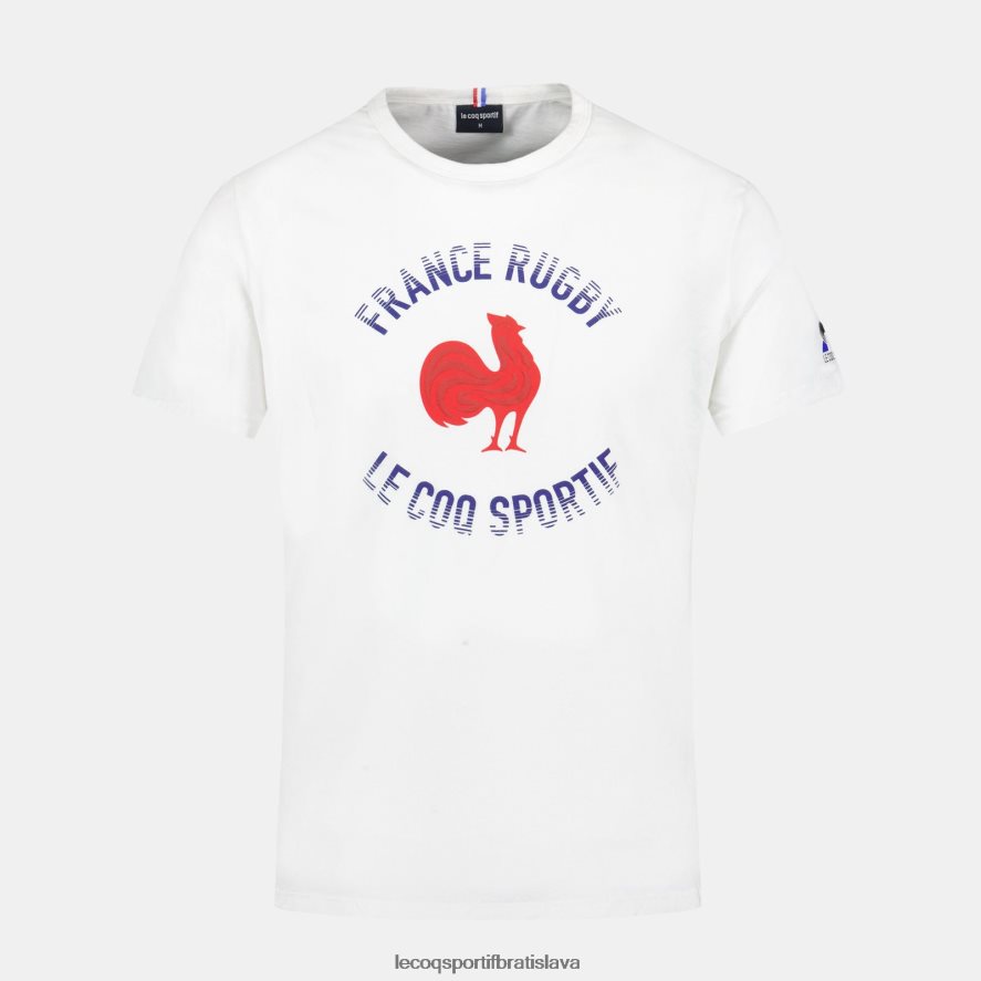 Le Coq Sportif oblečenie tričko - francúzske rugby biele muži BF4DLN169