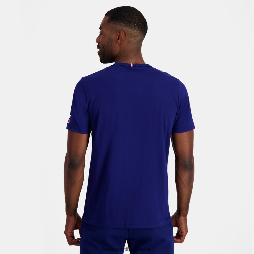 Le Coq Sportif oblečenie tričko - francúzske rugby modré muži BF4DLN172