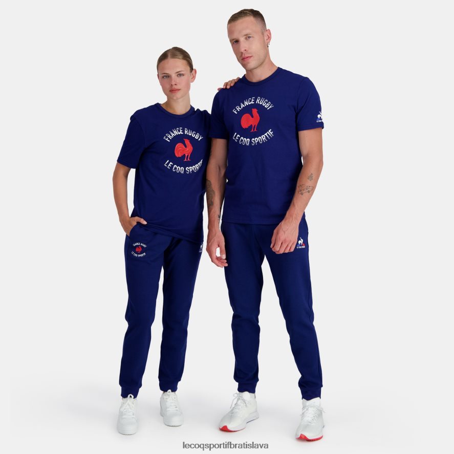 Le Coq Sportif oblečenie tričko - francúzske rugby modré muži BF4DLN172