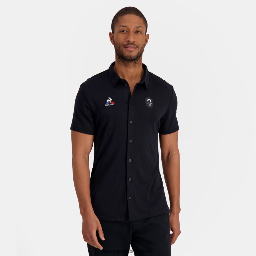 Le Coq Sportif oblečenie tričko čierne muži BF4DLN488