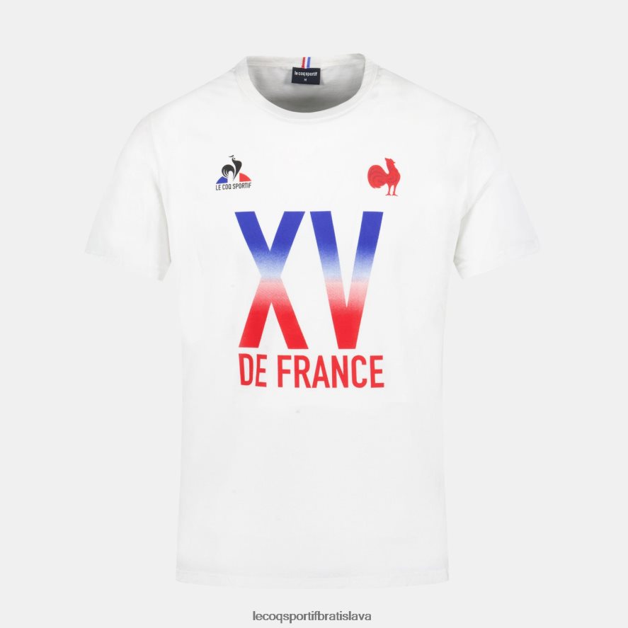 Le Coq Sportif oblečenie tričko - xv de france biele muži BF4DLN157