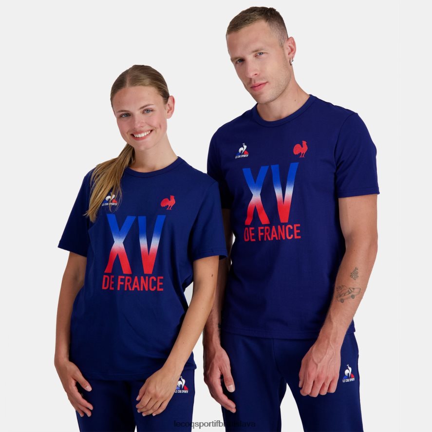 Le Coq Sportif oblečenie tričko - xv de france blue muži BF4DLN141