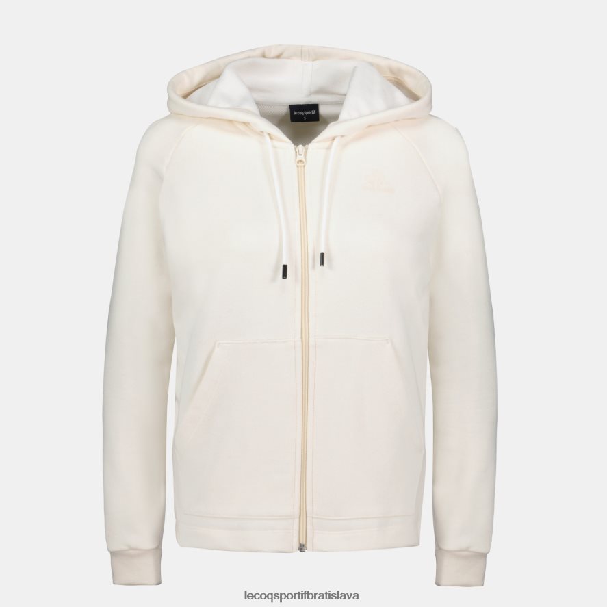 Le Coq Sportif oblečenie mikina s kapucňou a zipsom bielej farby ženy BF4DLN309