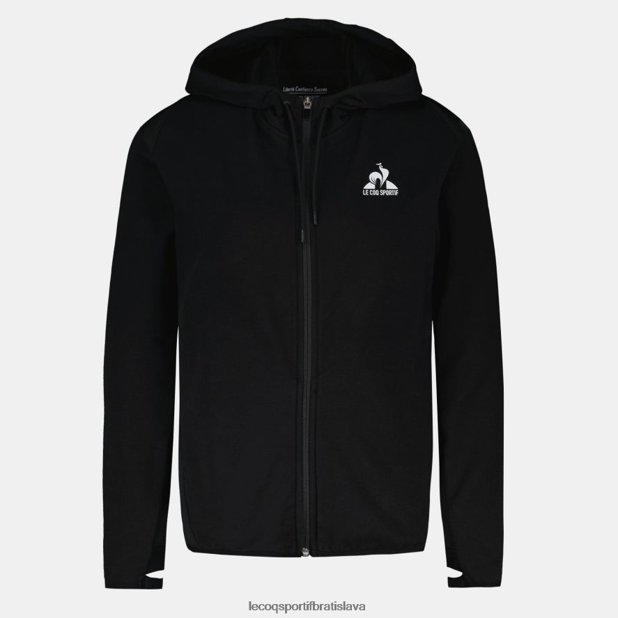 Le Coq Sportif oblečenie mikina s kapucňou a zipsom čiernej farby ženy BF4DLN316