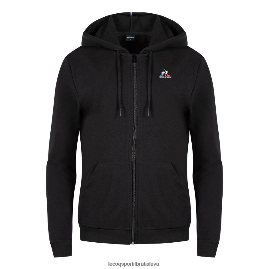 Le Coq Sportif oblečenie mikina s kapucňou a zipsom čiernej farby ženy BF4DLN319