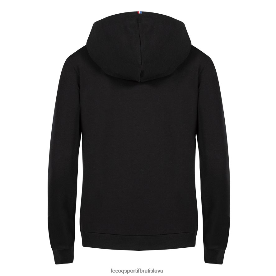 Le Coq Sportif oblečenie mikina s kapucňou a zipsom čiernej farby ženy BF4DLN319