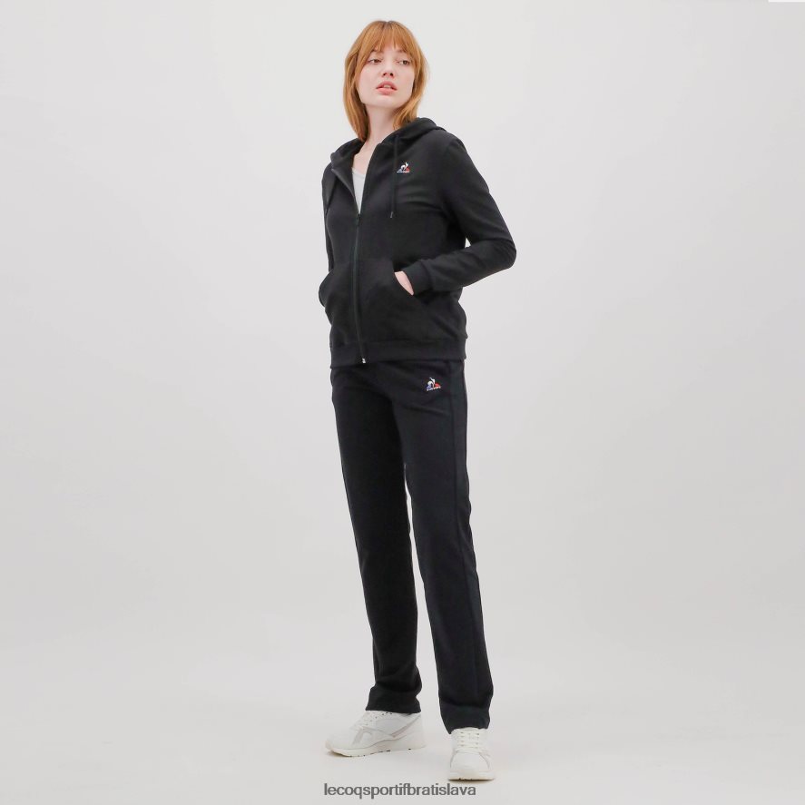 Le Coq Sportif oblečenie mikina s kapucňou a zipsom čiernej farby ženy BF4DLN319