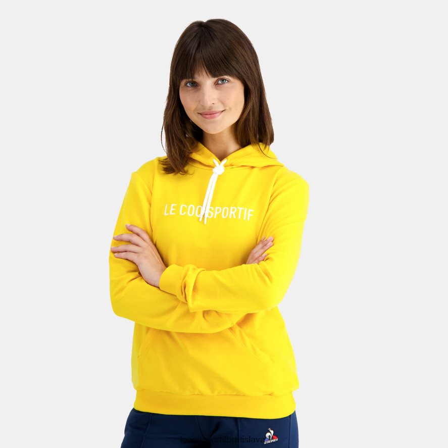 Le Coq Sportif oblečenie mikina s kapucňou žltá ženy BF4DLN598