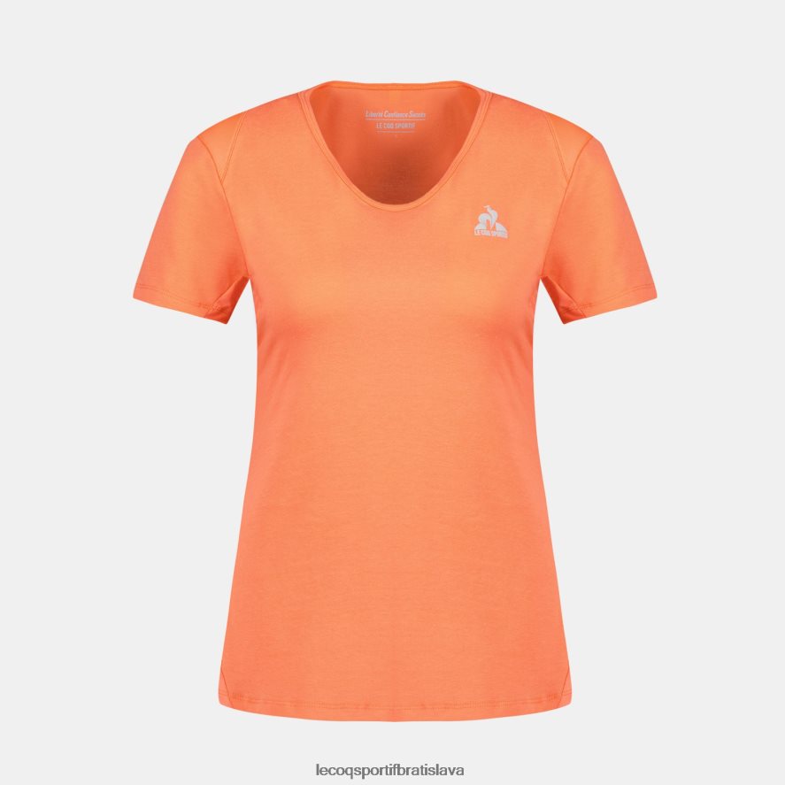 Le Coq Sportif oblečenie oranžové tričko ženy BF4DLN355