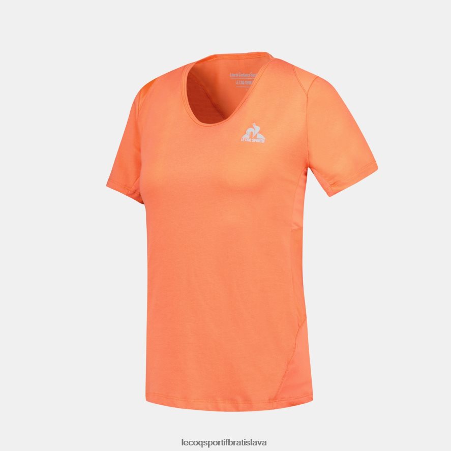 Le Coq Sportif oblečenie oranžové tričko ženy BF4DLN355
