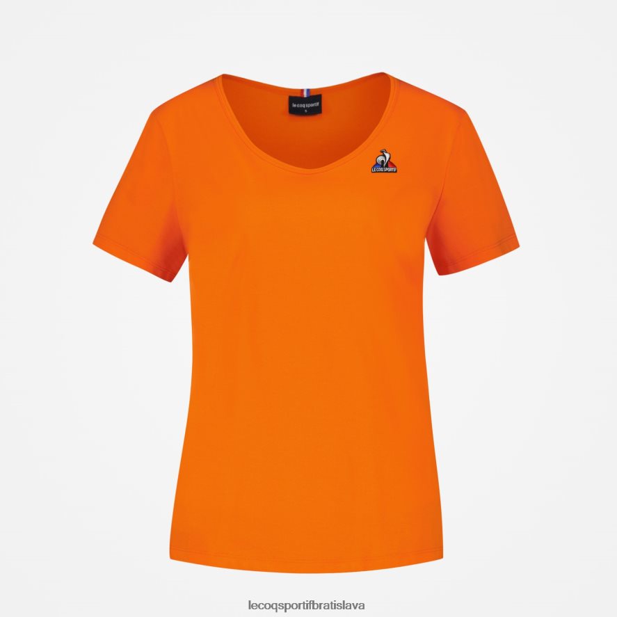 Le Coq Sportif oblečenie oranžové tričko ženy BF4DLN593