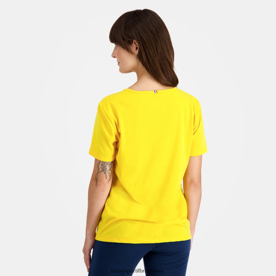 Le Coq Sportif oblečenie tričko žlté ženy BF4DLN594